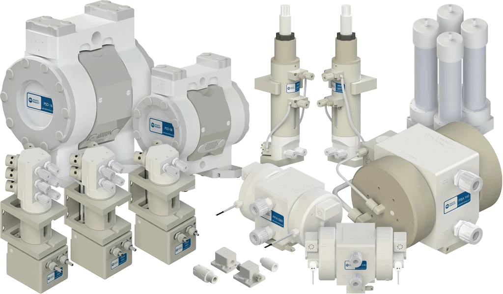 Chemical Pump Internals or EV Thermal Management Valve in operation Chemical Pump Internals or EV Thermal Management Valve in operation